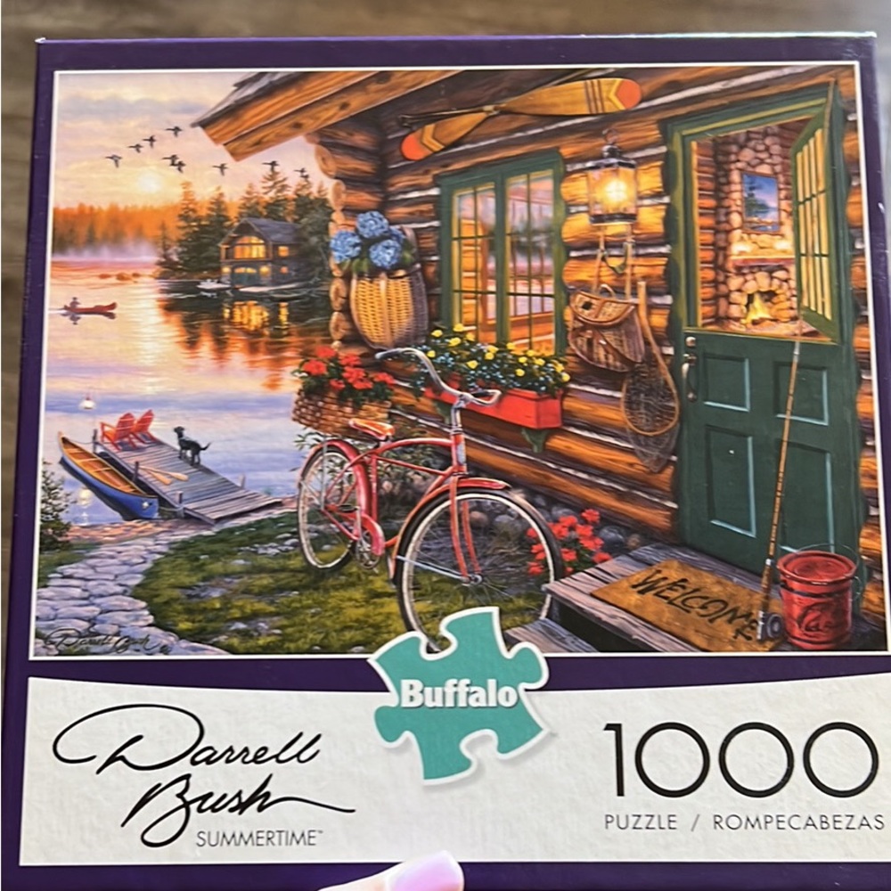 Assembled once 1000 piece jig saw puzzle